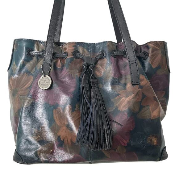 Patricia Nash Peruvian Paint Drawstring Whitney Tote EUC Clean - Picture 4 of 12